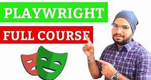 Playwright Tutorial Full Course 2024 | Playwright Testing Tutorial
