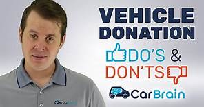 DONATE A CAR TO CHARITY: THE DO'S AND DON'TS | CarBrain.com