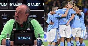 Rafa Benítez compara sus estadísticas con las del campeón de Europa: "Estamos por delante del City"