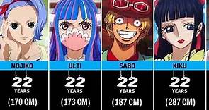 Age of One Piece Characters #onepiece