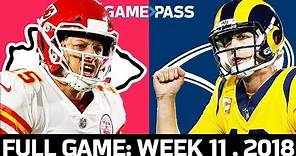 Kansas City Chiefs vs. Los Angeles Rams Week 11, 2018 FULL Game: The Greatest MNF Game Ever?