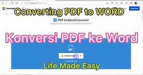 How to Convert PDF file to Word document easily online (Konversi PDF ke Word online tanpa aplikasi)