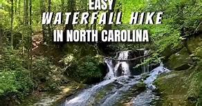 The Caldwell Chamber A gorgeous EASY waterfall hike in North Carolina! Thorps Creek should be on your NC Foothills itinerary 🤩 | NC Eat & Play