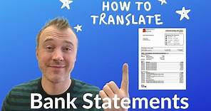 How to Translate a Bank Statement (Quick and Easy Way) with DocTranslator - 2022