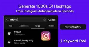 Instagram Hashtag【#】Generator ⚠️【❤️ FREE Likes】