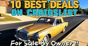 BEST DEALS ON CRAIGSLIST! 10 Must See Classic Cars for Sale By Owners