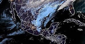 La impactante imagen desde el espacio del vórtice polar sobre México