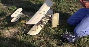 Jim S - Home built Wright Brother's Wright Flyer RC Electric Model Airplane 2010-09-19