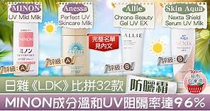 【超市大搜查】日雜《LDK》比拼32款防曬霜　MINON成分溫和UV阻隔率達96% - 香港經濟日報 - TOPick - 健康 - 食用安全