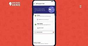 How to create a pick-up and drop-off task on Swiggy Genie