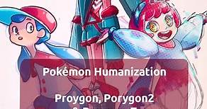 Proygon, Porygon2 & Porygon-Z Humanization #pokemon #pokémon #gijinka #tamtamdi #humanization #pokemonart #characterdesign | Tamtamdi