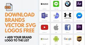 How To DOWNLOAD All Brands VECTOR LOGOS In SVG For FREE? + Add Your Brand Logo To The List