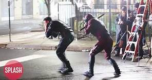 The Punisher And The Daredevil Film Action Scene For "Daredevil Born Again" - 02 Apr 2024