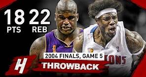 The Game Ben Wallace DESTOYED Shaquille O'Neal! Full Game 5 Highlights vs Lakers 2004 Finals - CRAZY
