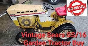 Buy & Sell - Vintage Sears SS16 Suburban garden tractor