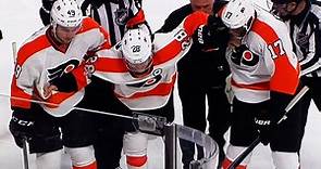 Giroux avoids serious injury after cut by skate