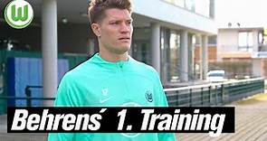 Kevin Behrens' erstes Training für den VfL Wolfsburg