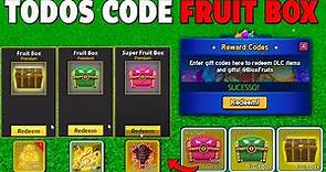 TODOS OS CÓDIGOS FRUIT BOX + TODOS OS CÓDIGOS DO BLOX FRUITS - blox fruit codes (roblox)