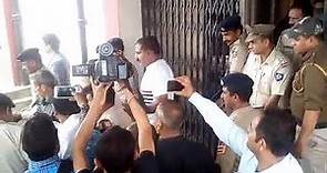Accused Vijay Singh being taken to Kasauli court