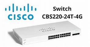 Switch Cisco 24 portas gigabit CBS220-24T-4G