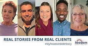 Real Stories from Real Clients - My Freedom Debt Story 2021 Winners | Freedom Debt Relief