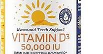ForestLeaf Vitamin D3 50000 IU - Bone Health and Immune Support - Small Easy to Swallow Vegetable Capsules - Non-GMO Gluten Free VIT D - VIT D3 Vitamin D Supplements for Women and Men, 240 Count