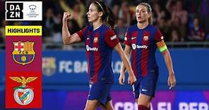 HIGHLIGHTS | Barcelona vs. Benfica -- UEFA Women's Champions League 2023-24 (Español)