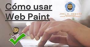 ¿Cómo usar Web Paint?