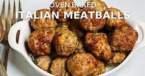 My Secrets for the Best Oven Baked Italian Meatballs