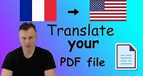 How to translate PDF to English with DocTranslator.com