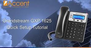 Grandstream GXP1625 Setup & Configuration