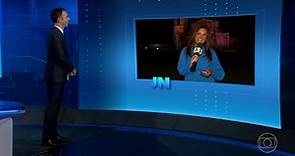 (RBS TV) Jornal Nacional | Cristina Ranzolin ao vivo em São Miguel das Missões | 09/12/2023