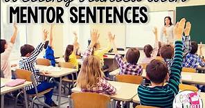 Mentor Sentences: First Week Demonstration