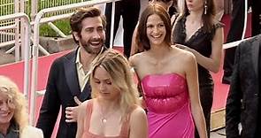 Jake Gyllenhaal and his lovely girlfriend Jeanne Cadieu on the red carpet in Cannes