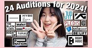 24 KPOP Auditions for 2024! (for ANYONE!)
