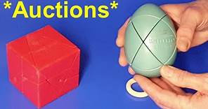 *Auctions* Bluey Grey "Golden" Egg & Rejected Red "Golden" Cube puzzle