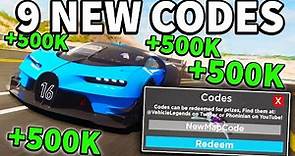 *NEW* WORKING ALL CODES FOR Vehicle Legends IN MARCH! ROBLOX Vehicle Legends CODES