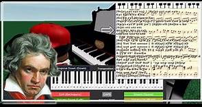 How to Play | Moonlight Sonata (Beethoven) | ROBLOX Piano Sheet