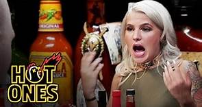 Carly Aquilino Takes on the Spicy Wings Challenge | Hot Ones