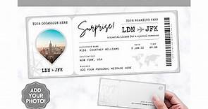 Boarding Pass Template, EDITABLE