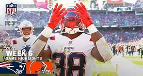 New England Patriots vs. Cleveland Browns | 2022 Week 6 Highlights