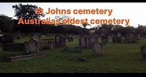 St Johns cemetery Australian oldest cemetery