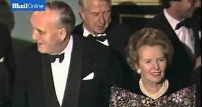 Thatcher And Right-Hand Man Willie Whitelaw Chat In 1984
