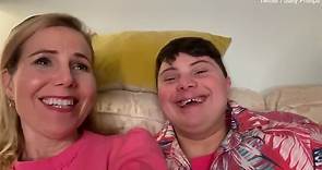 Sally Phillips talks to disabled son Olly about his first job