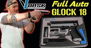 The Glock 18 Full Auto Airsoft Pistol - Vorsk EU18 (Review)