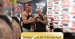 Olivier Richters 7ft2 bodybuilder Giant against giant Martyn Ford ...