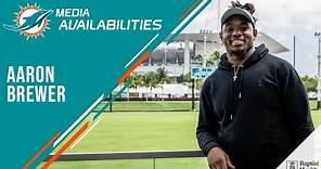 Aaron Brewer meets with the media | Miami Dolphins