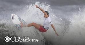 Professional surfer and Team USA Olympic gold medalist Carissa Moore on historic win for women