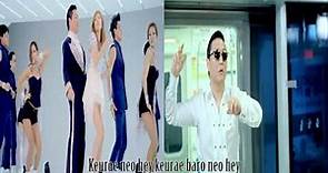 PSY - Hyuna Both Oppa Gangnam and Dadd Nae (is just my) Style [with subtitle]