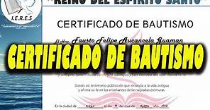 Certificado de bautismo en agua [CRISTIANA] plantilla psd GRAFICOS GLOBAL